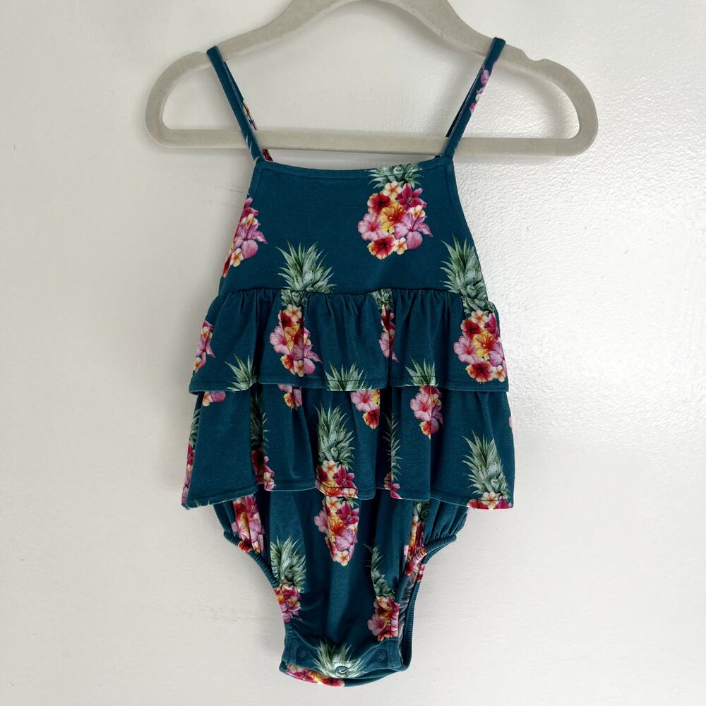 Posh Peanut Bubble Romper 3-6m 'Ananans'